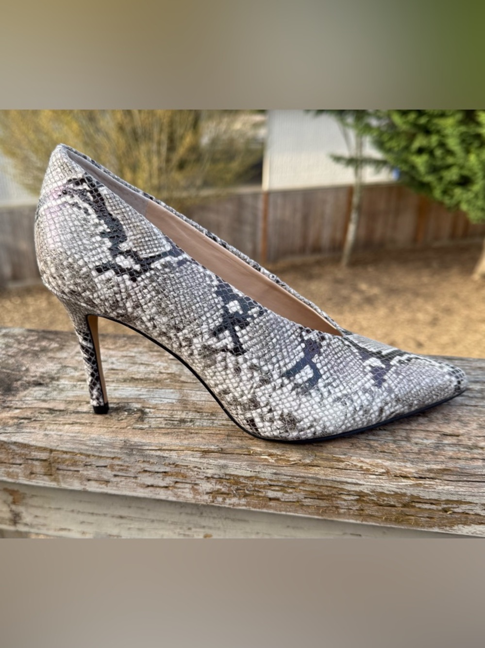 Vince Camuto Snake Print Pumps, NWOB, Size 7-1/2 - Picture 10 of 10
